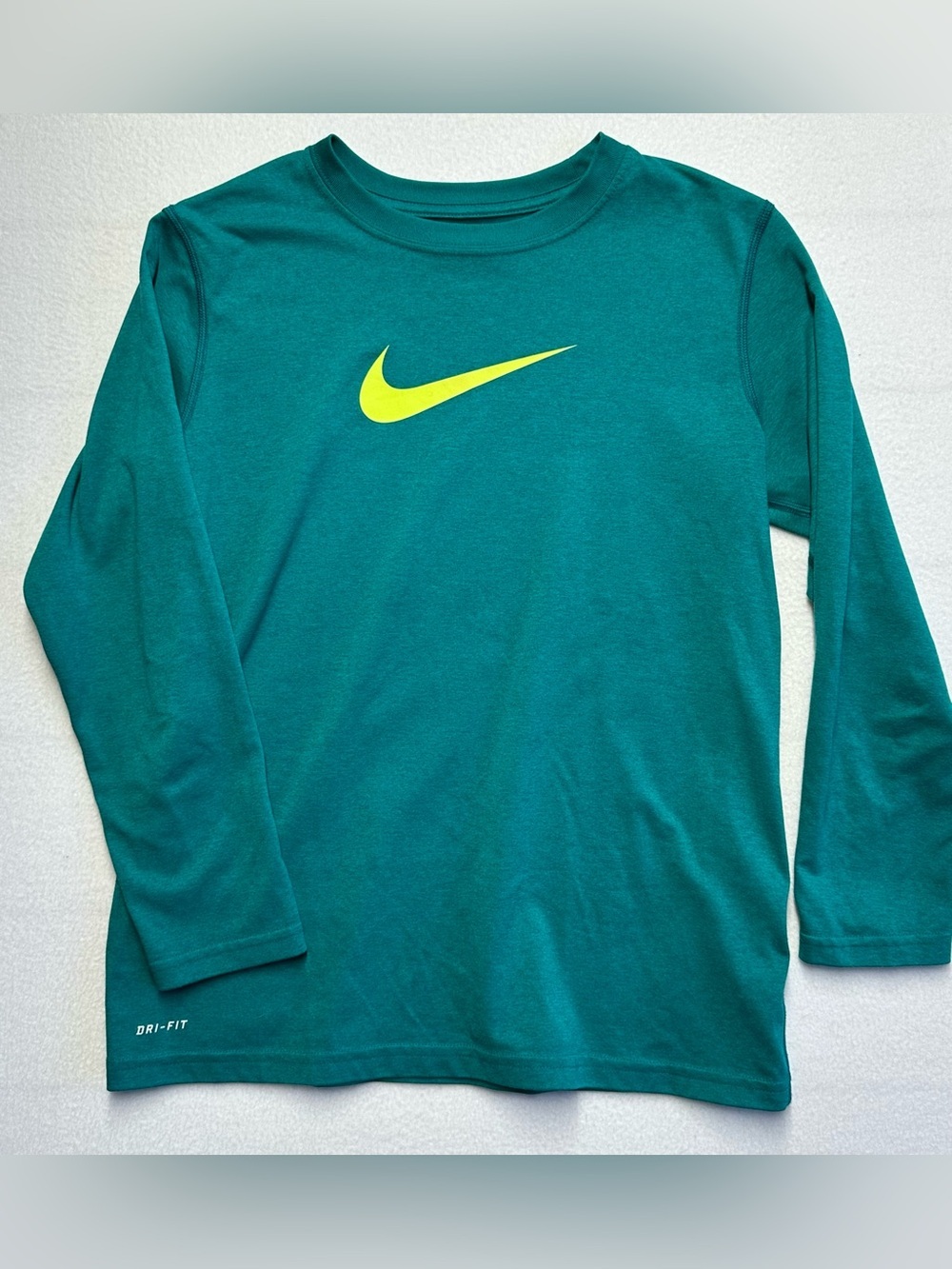 Nike Dri‑Fit Teal Long Sleeve Shirt Men’s Medium Athletic Running Top